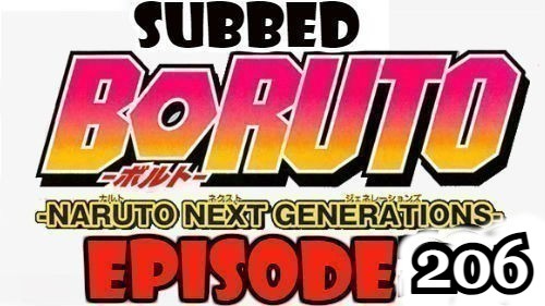 Boruto Episode 206 Subbed English Free Online